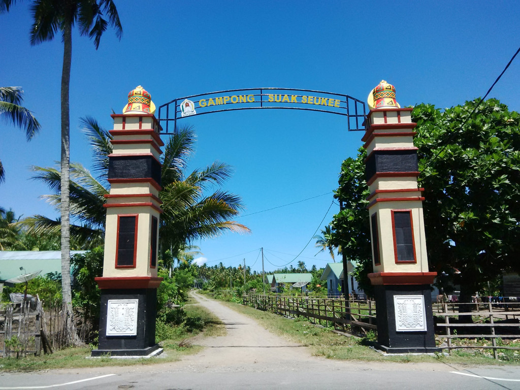 GAPURA SELAMAT DATANG DI GAMPONG SUAK SEUKEE 